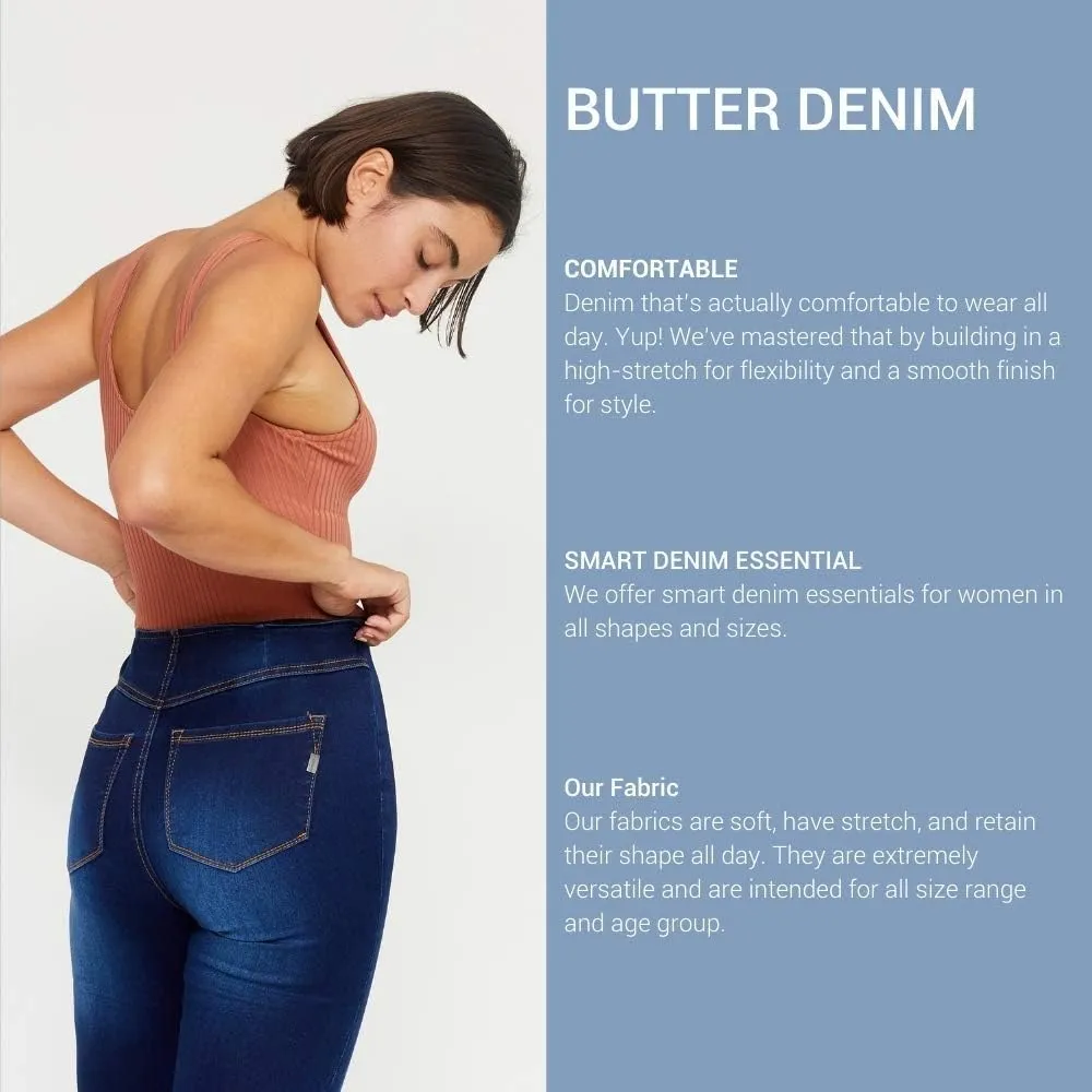 1822 Denim Women's 30" Mid-Rise Butter Skinny Jeans
