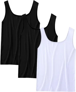 3 Pack Men's Workout Tank Tops Breathable Quick Dry Summer Sleeveless Silk Muscle Shirts Gym Workout Bodybuilding Tee