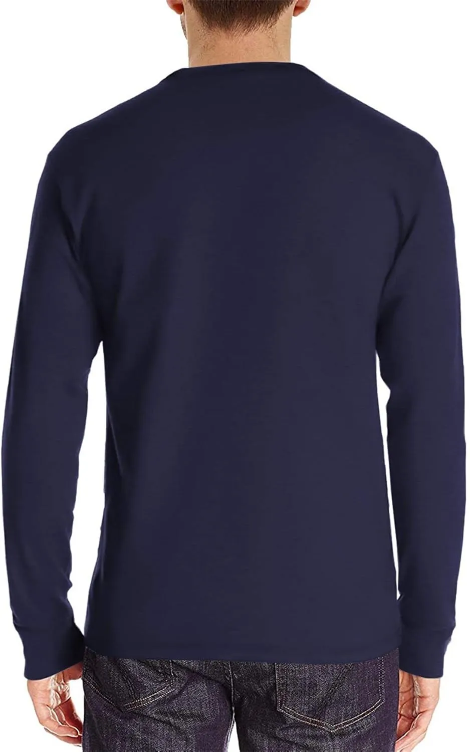 Aiyino Mens Casual Slim Fit Long Sleeve Henley T-Shirts Cotton Shirts