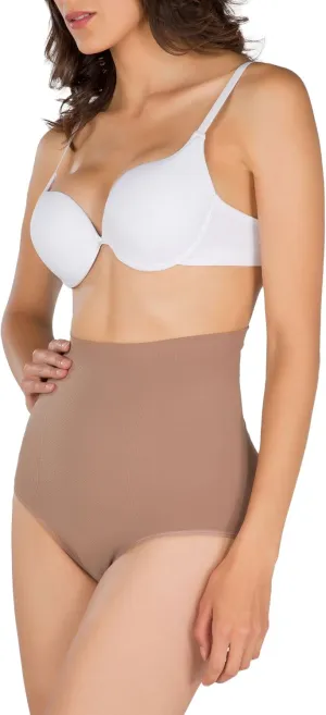 Anti Cellulite Seamless High-Waisted Shaper Briefs Scarlet.