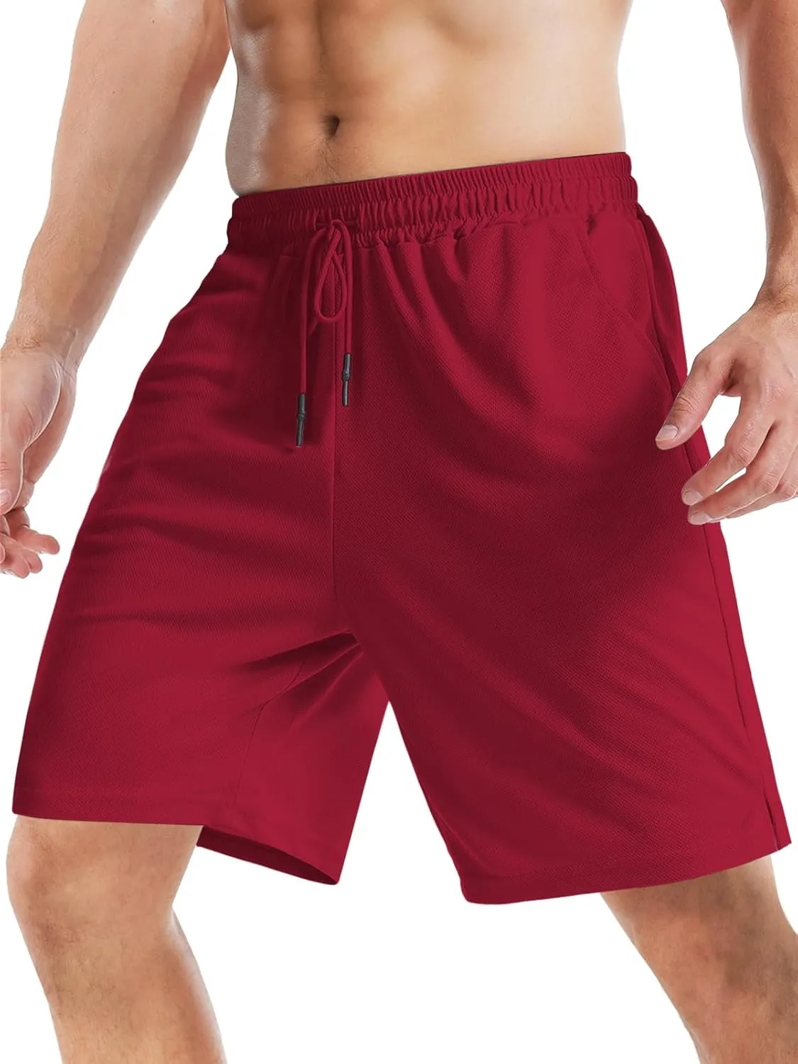 Aolesy Men's Basketball Shorts 7"/9" Athletic Gym Shorts with Zip Pockets Lightweigh Quick Dry Mesh Workout Shorts