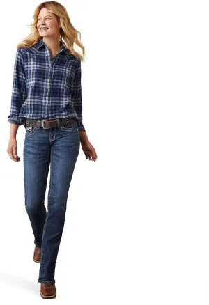 ARIAT Women's R.e.a.l. Mid Rise Miriam Boot Cut Jean