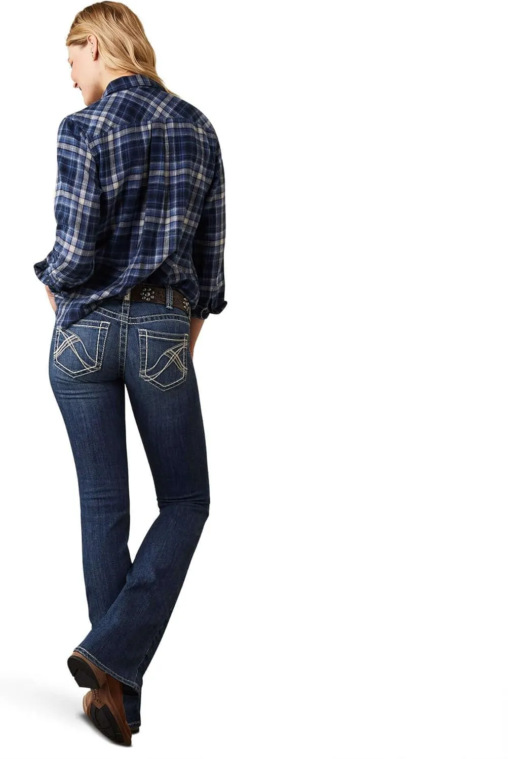 ARIAT Women's R.e.a.l. Mid Rise Miriam Boot Cut Jean
