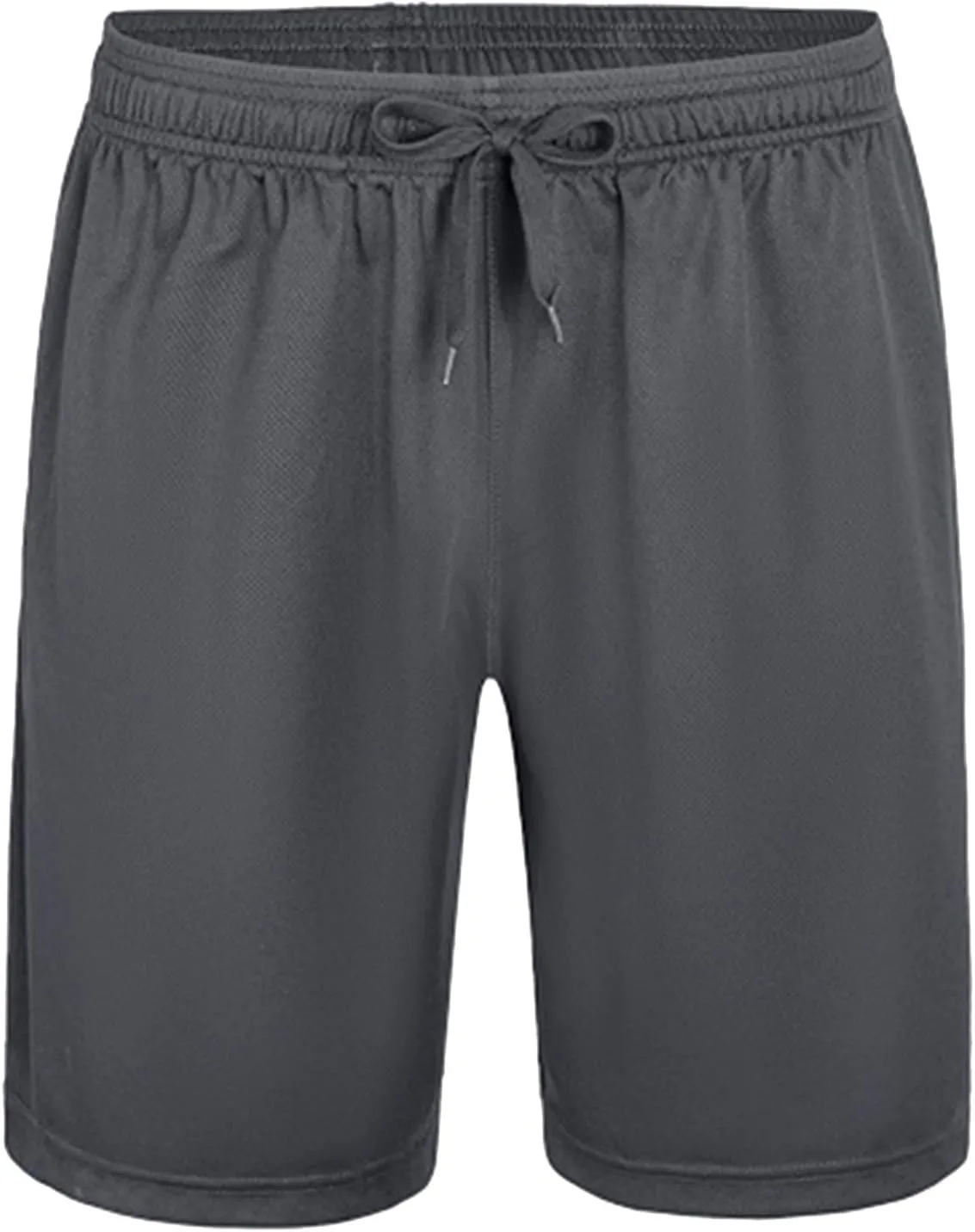 Athletic Shorts for Men with Pockets Elastic Waist Drawstring Quick Dry Activewear Workout Shorts 7 inch Mesh Sweat Shorts