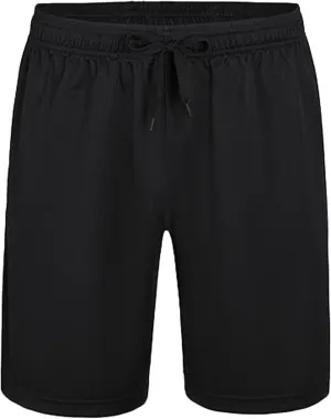 Athletic Shorts for Men with Pockets Elastic Waist Drawstring Quick Dry Activewear Workout Shorts 7 inch Mesh Sweat Shorts