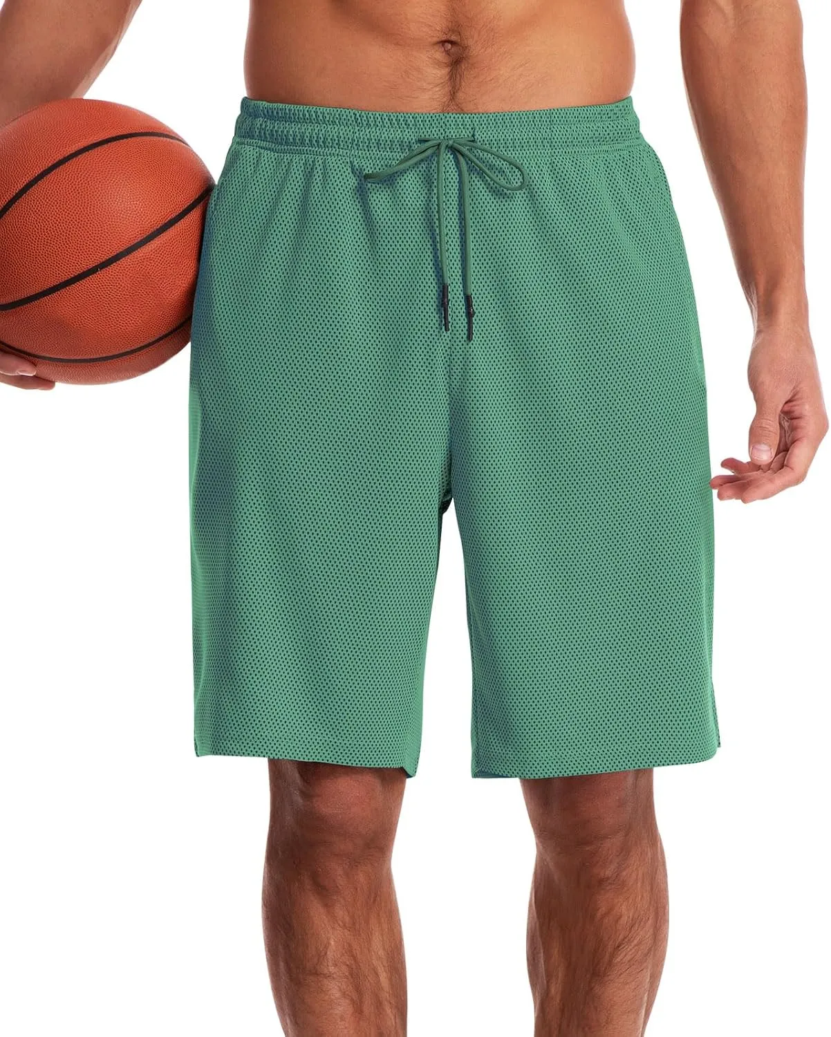 CANGHPGIN Mens Athletic Wear Mesh Basketball Shorts with Pockets, Quick Dry Gym Shorts 9 inch Running Workout Shorts for Men