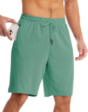 CANGHPGIN Mens Athletic Wear Mesh Basketball Shorts with Pockets, Quick Dry Gym Shorts 9 inch Running Workout Shorts for Men