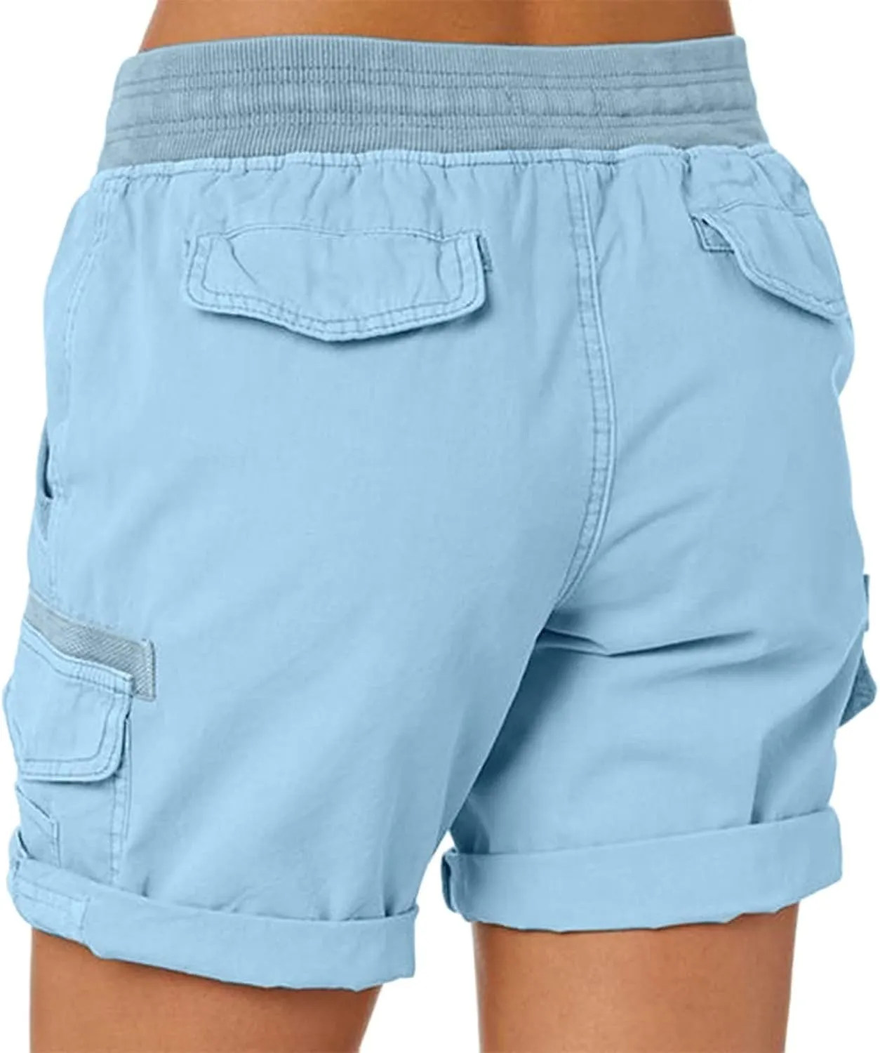 Cargo Shorts Women Baggy High Waisted Hiking Shorts Casual Running Athletic Short Pants Summer Bermuda Shorts