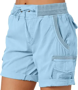 Cargo Shorts Women Baggy High Waisted Hiking Shorts Casual Running Athletic Short Pants Summer Bermuda Shorts