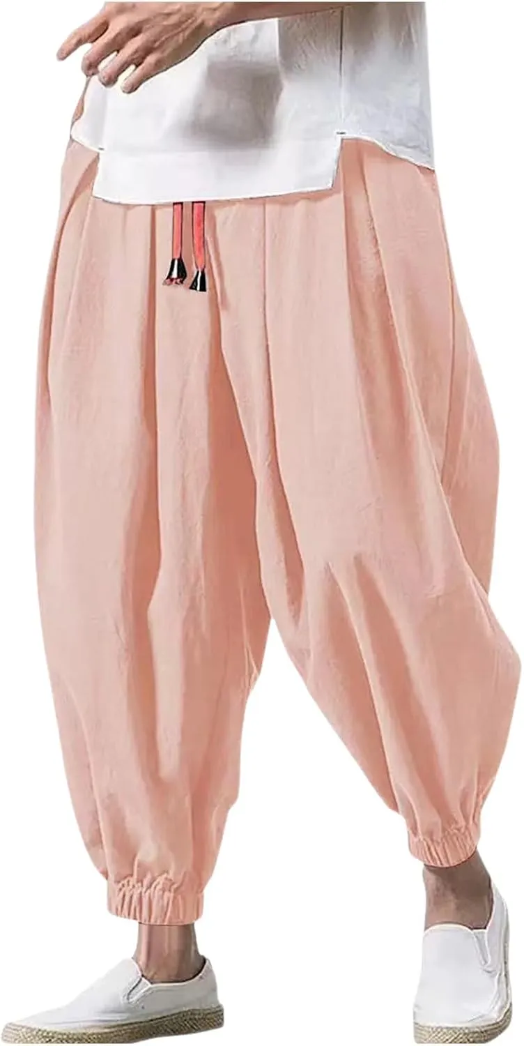Cargo Work Pant Mens Linen Linen Casual Cargo Combat Pants Gym Sports Sweatpants Joggers Pants Pant