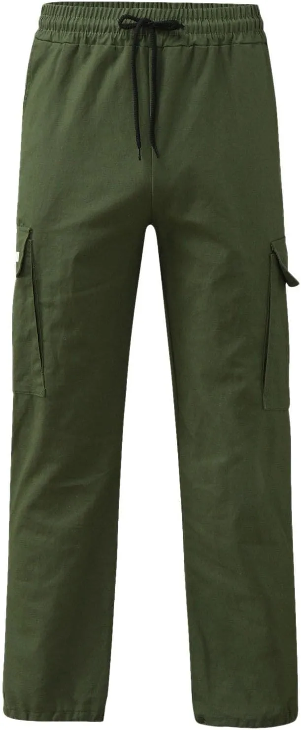 Cargo Work Pant Mens Linen Linen Casual Cargo Combat Pants Gym Sports Sweatpants Joggers Pants Pant