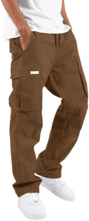 Cargo Work Pant Mens Linen Linen Casual Cargo Combat Pants Gym Sports Sweatpants Joggers Pants Pant