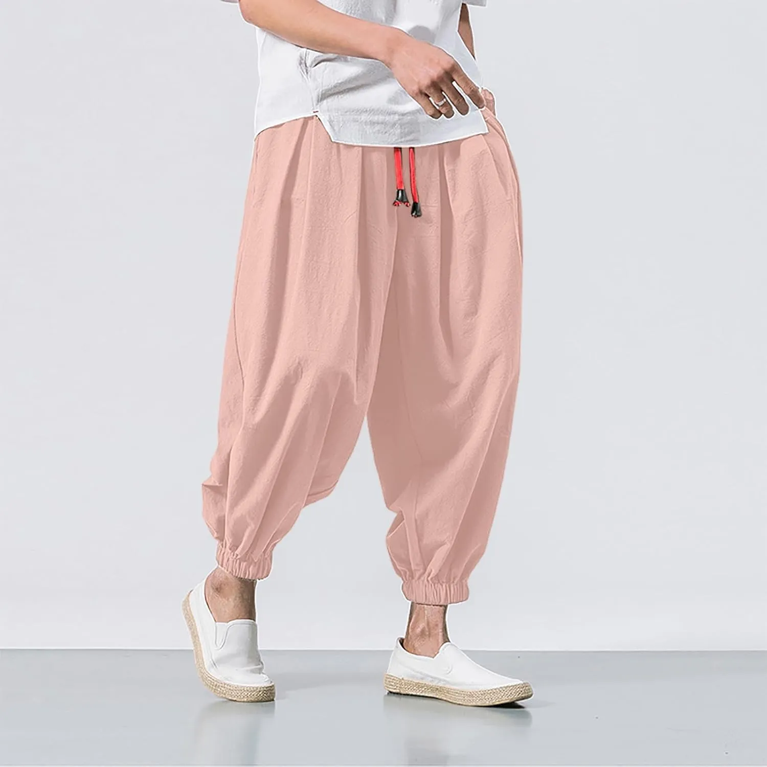Cargo Work Pant Mens Linen Linen Casual Cargo Combat Pants Gym Sports Sweatpants Joggers Pants Pant