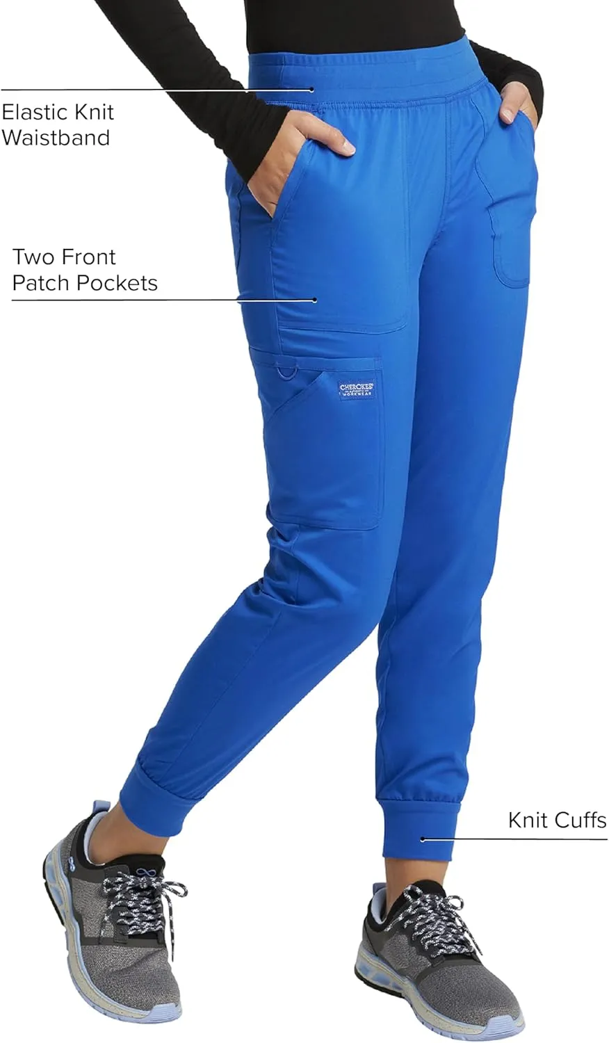 Cherokee Jogger Pants for Women with Mid Rise WW115