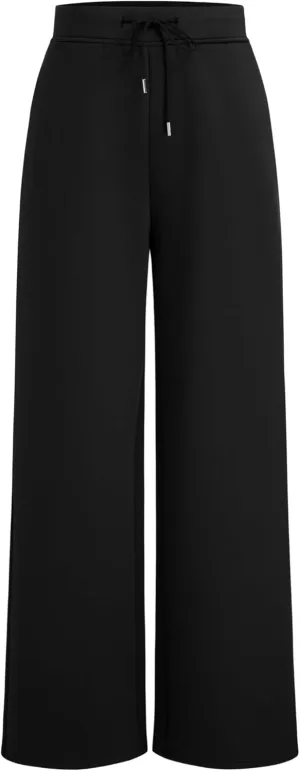 CIDER Mid Rise Solid Drawstring Pocket Straight Leg Trousers