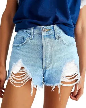 COUXILY Jean Shorts Womens High Waisted Ripped Denim Shorts Women Distressed Jean Shorts for Summer
