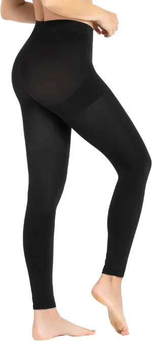 CURVEEZ Shapewear for Women Tummy Control Seamless Mid Waisted Light Compression Footless Control Long Briefs