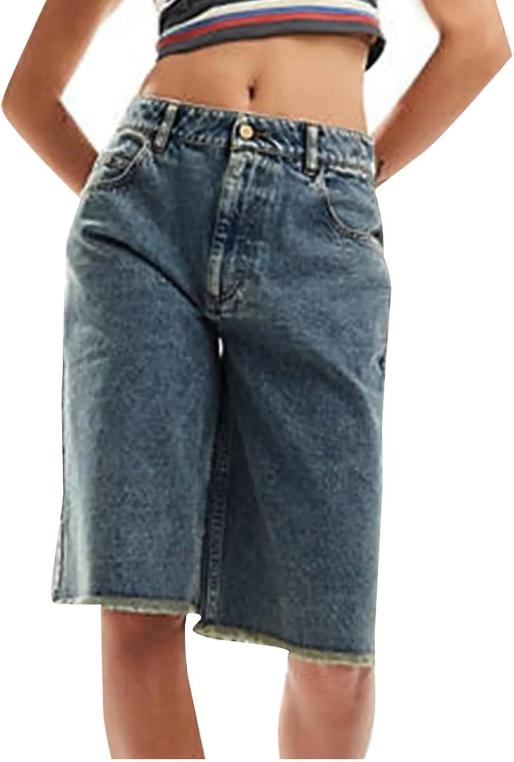 Denim Shorts Women Stretch High Waist Short Jeans Stretch Hot Pants Half Pants Ripped Cropped Trousers