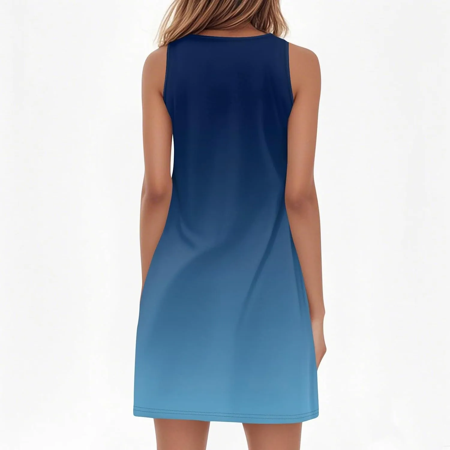 FlekmanArt Women's Tank Nightgown Dresses V Neck Sleepshirts Soft Dress Sleeveless Solid Color Chemise Nightdress S-XXL