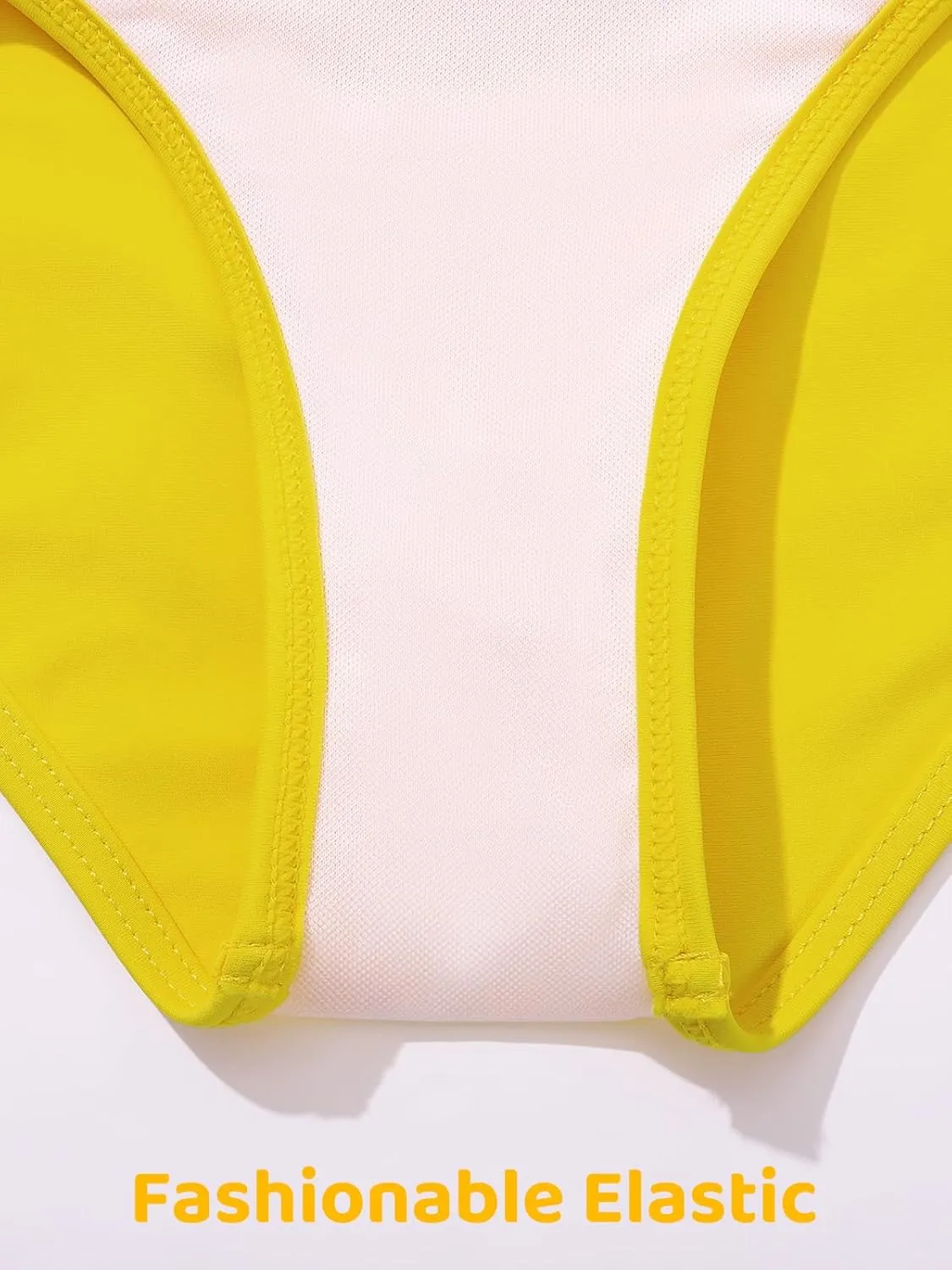 Girls Swimsuit 3 Piece High Waist Sport Bathing Suit Quick Dry Bikini Tankini Sets with Shorts for 7-16