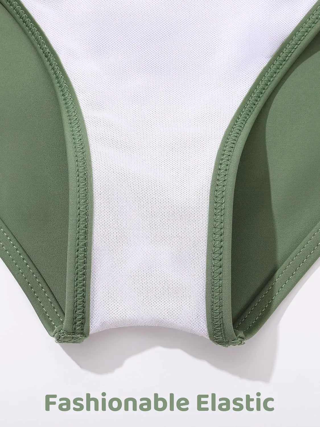Girls Swimsuit 3 Piece High Waist Sport Bathing Suit Quick Dry Bikini Tankini Sets with Shorts for 7-16