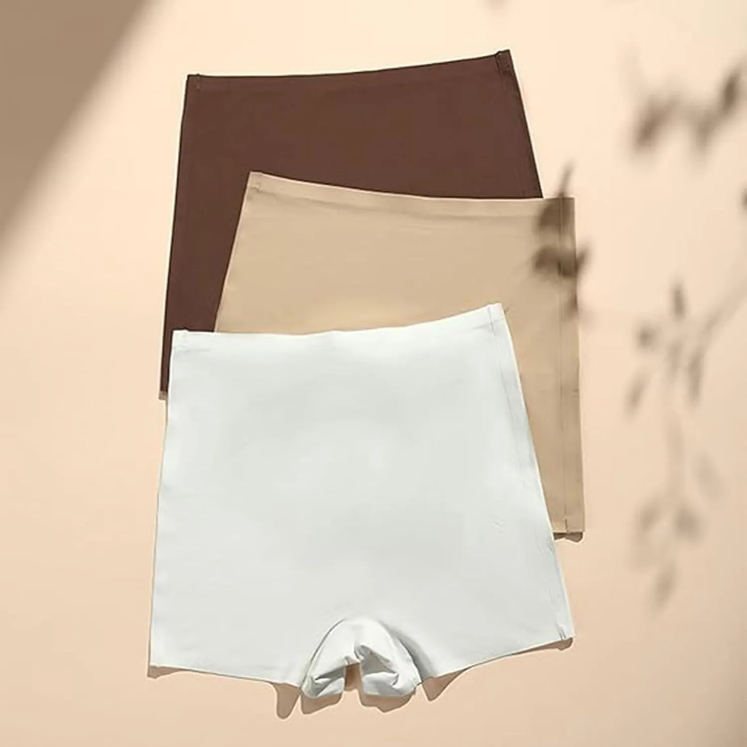 Ice Silk Seamless Slip Shorts for Women Under Dress,Womens Seamless Shaping Boyshorts