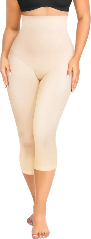 Irisnaya Women Seamless Shapewear Control Panties High Waist Trainer Tummy Butt Lifter Body Shaper Short Thighs Slimmer
