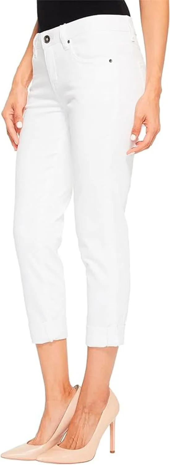 JAG Women's Petite Carter Mid Rise Girlfriend Jeans-Legacy
