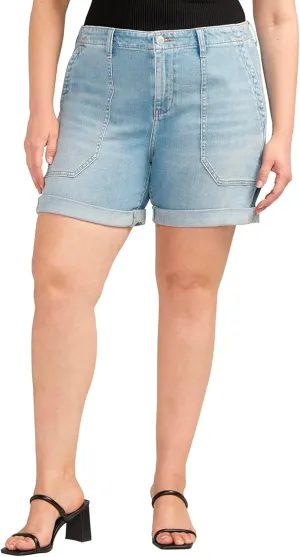 JAG Women's Plus Size Alex Mid Rise Boyfriend Short