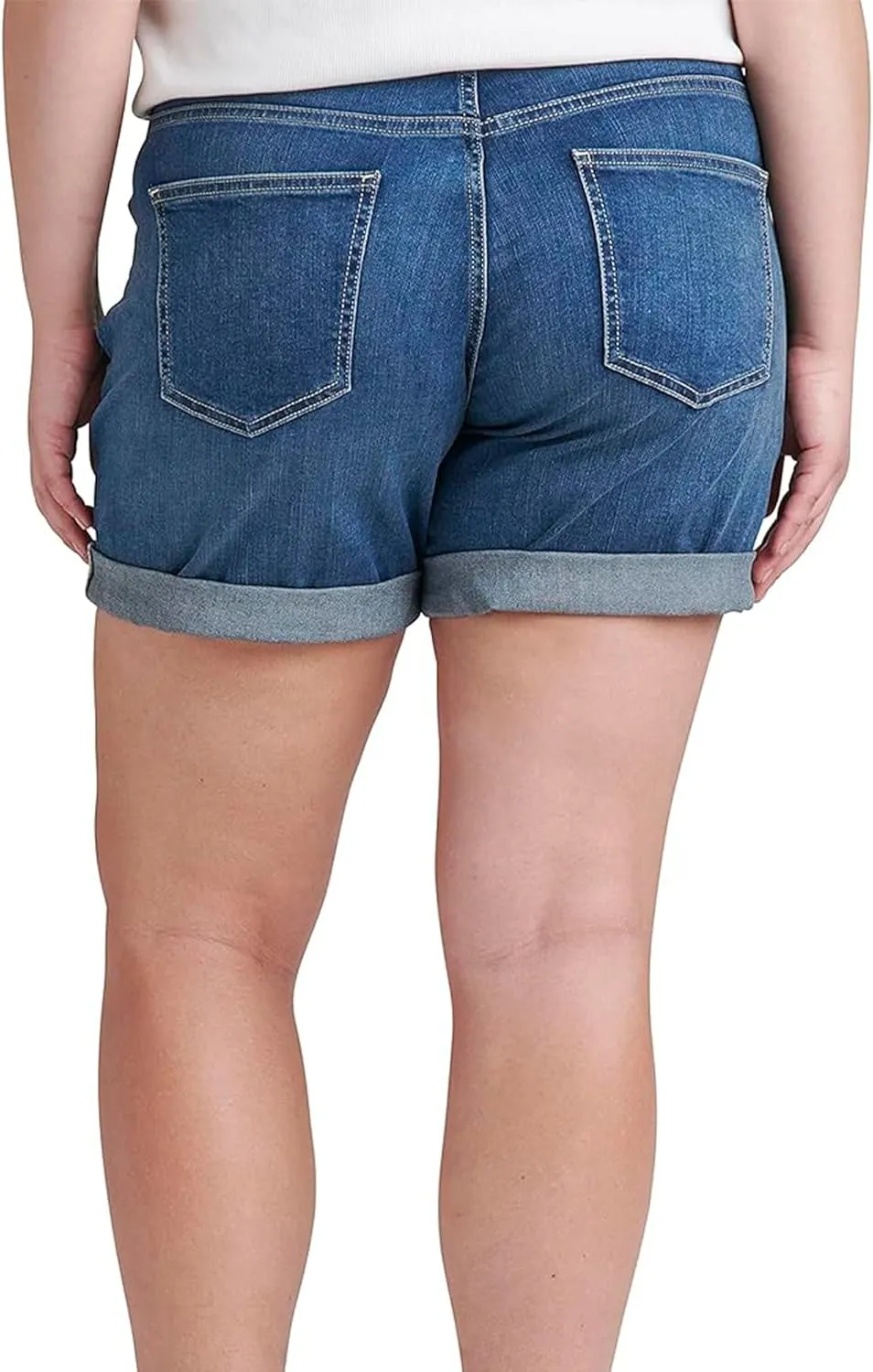 JAG Women's Plus Size Alex Mid Rise Boyfriend Short