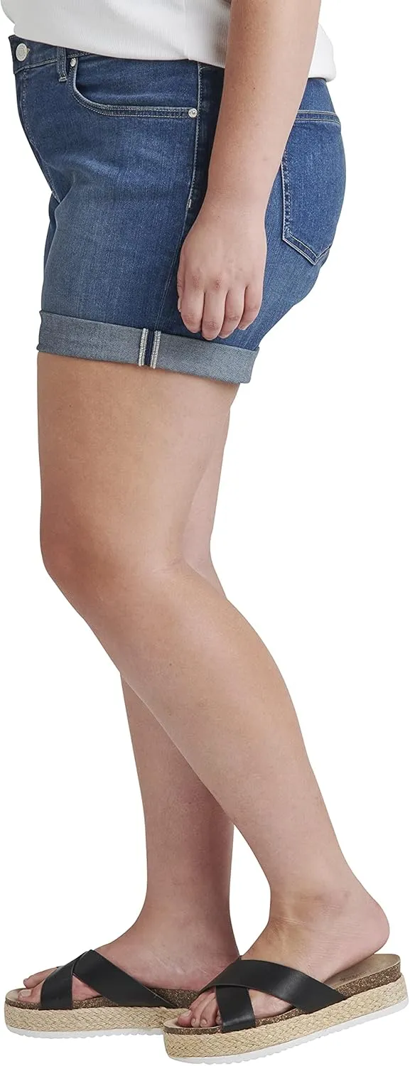 JAG Women's Plus Size Alex Mid Rise Boyfriend Short