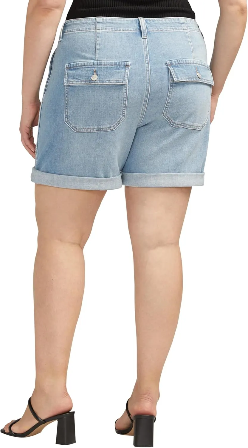 JAG Women's Plus Size Alex Mid Rise Boyfriend Short