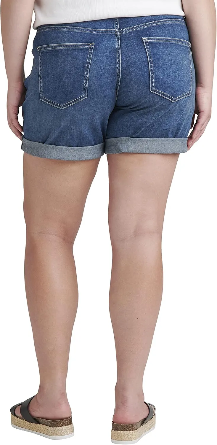 JAG Women's Plus Size Alex Mid Rise Boyfriend Short
