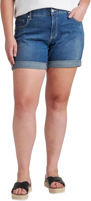 JAG Women's Plus Size Alex Mid Rise Boyfriend Short