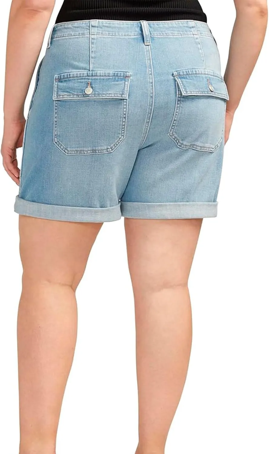 JAG Women's Plus Size Alex Mid Rise Boyfriend Short