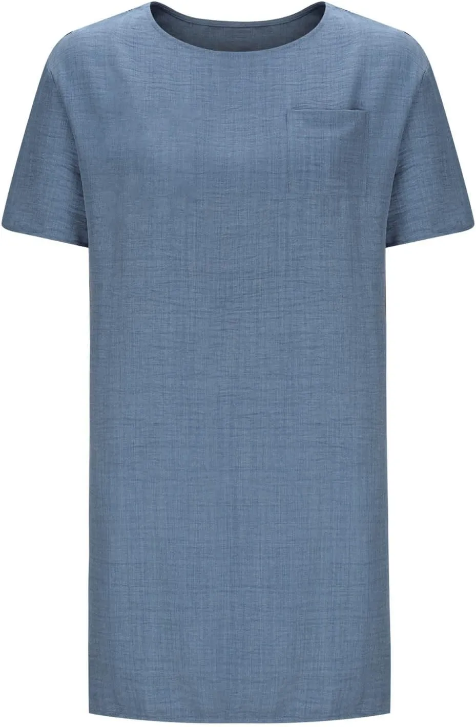 JOAU Cotton Linen Dress for Women 2025 Summer Casual Shift T-Shirt Dresses Beach Vacation Knee Length Dress with Pocket