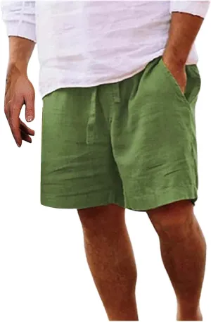 LCMTWX Men's Cargo Shorts Men's Sports Shorts Beach Shorts Casual Cotton Linen Shorts Men Cargo Shorts Men's Jean Men
