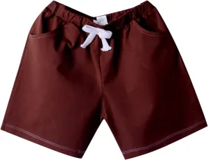 Little Boys Pull on Jogger Shorts Cotton Toddler Athletic Soccer Basketball Shorts Outdoor Quick Dry Hiking Pants