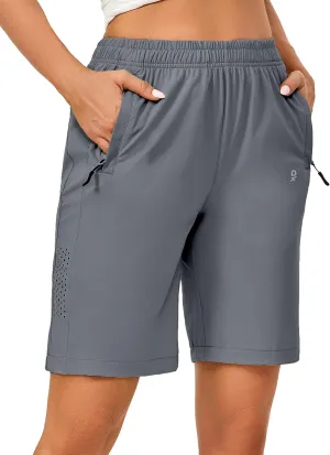Little Donkey Andy Women's Stretch Hiking Shorts Quick Dry Lightweight Athletic Shorts for Running Golf