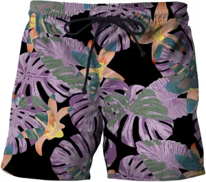 Men's Beach Shorts Flat Front Short Pant Loose Fit Straight Leg Workout Running Hawaiian Lounge Shorts Mens Swim Shorts