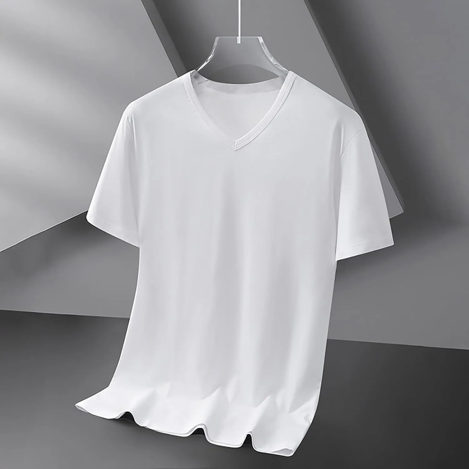 Men's Big and Tall T-Shirs Summer UPF 50  Sun Protection Short Sleeve Tee Shirts Rash Guard Quick Dry Fishing Tees Top