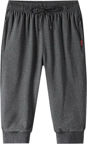 Men's Cargo Combat Work Pant Running Workout Jogger Plus Size Sweatpant Baggy Open Hem Drawstring Waist Pants
