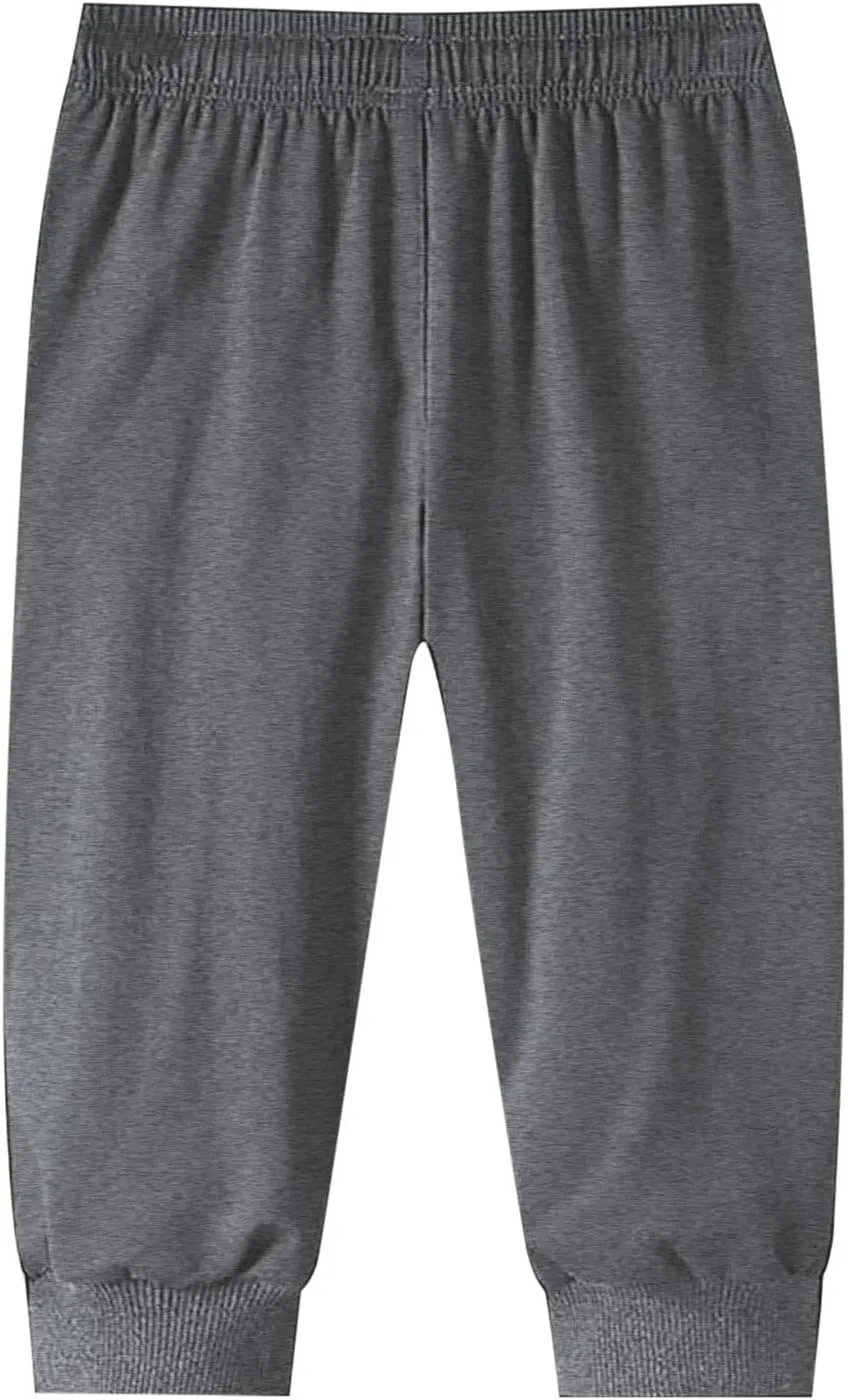 Men's Cargo Combat Work Pant Running Workout Jogger Plus Size Sweatpant Baggy Open Hem Drawstring Waist Pants