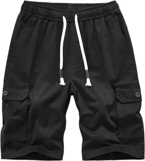 Men's Cargo Gym Shorts Athletic Utility Tactical Hiking Shorts Breathable Outdoor Work Shorts With Multi Pockets