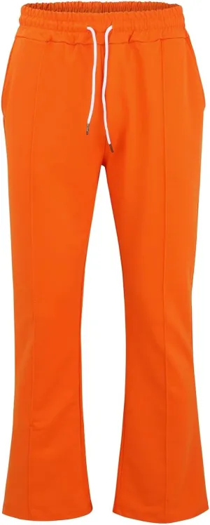 Mens Flared Sweatpants Flare Pants Joggers for Men Micro Fleece Lined with Pockets Elastic Drawstring Bell Bottoms