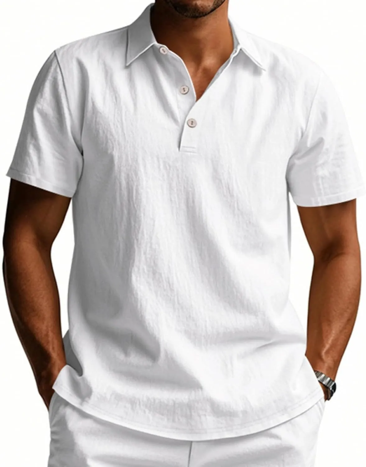 Men's Golf Polo Shirts Collared Slim Fit Moisture Wicking Soft Business Summer Shirts