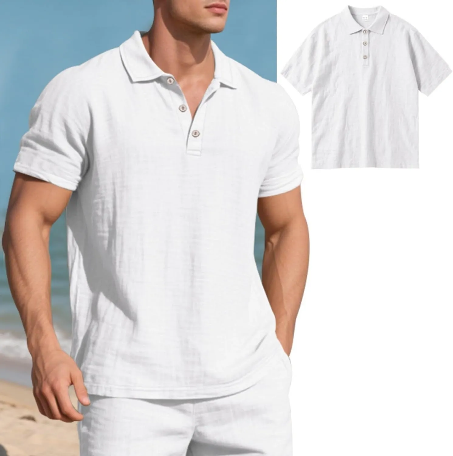 Men's Golf Polo Shirts Collared Slim Fit Moisture Wicking Soft Business Summer Shirts