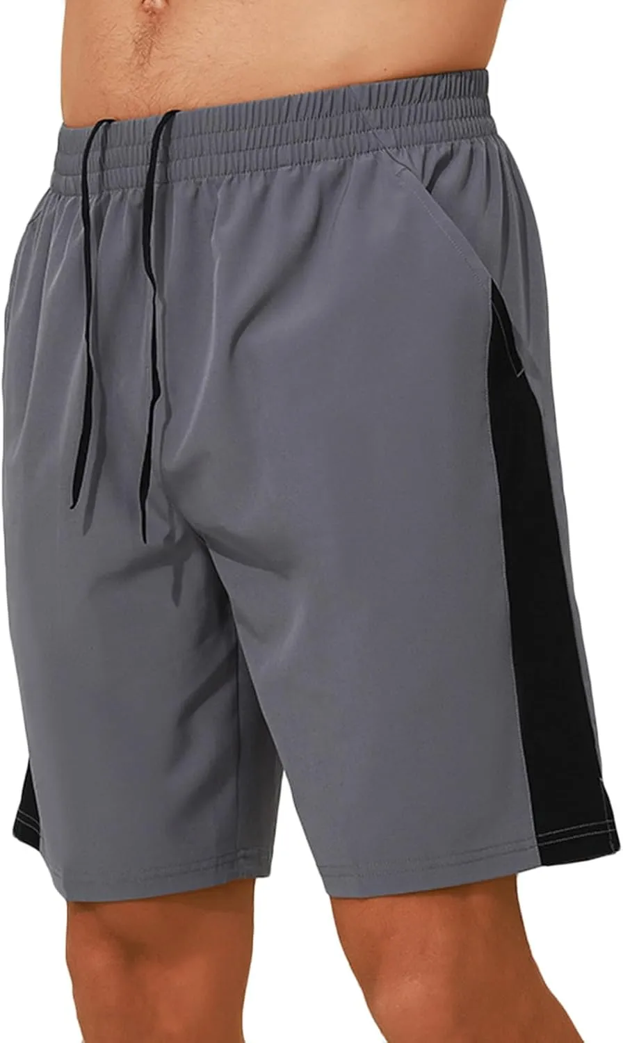 Mens Gym Workout Shorts 7 Inch Quick Dry Athletic Shorts Lightweight Sports Running Outdoor Sweat Shorts with Pockets