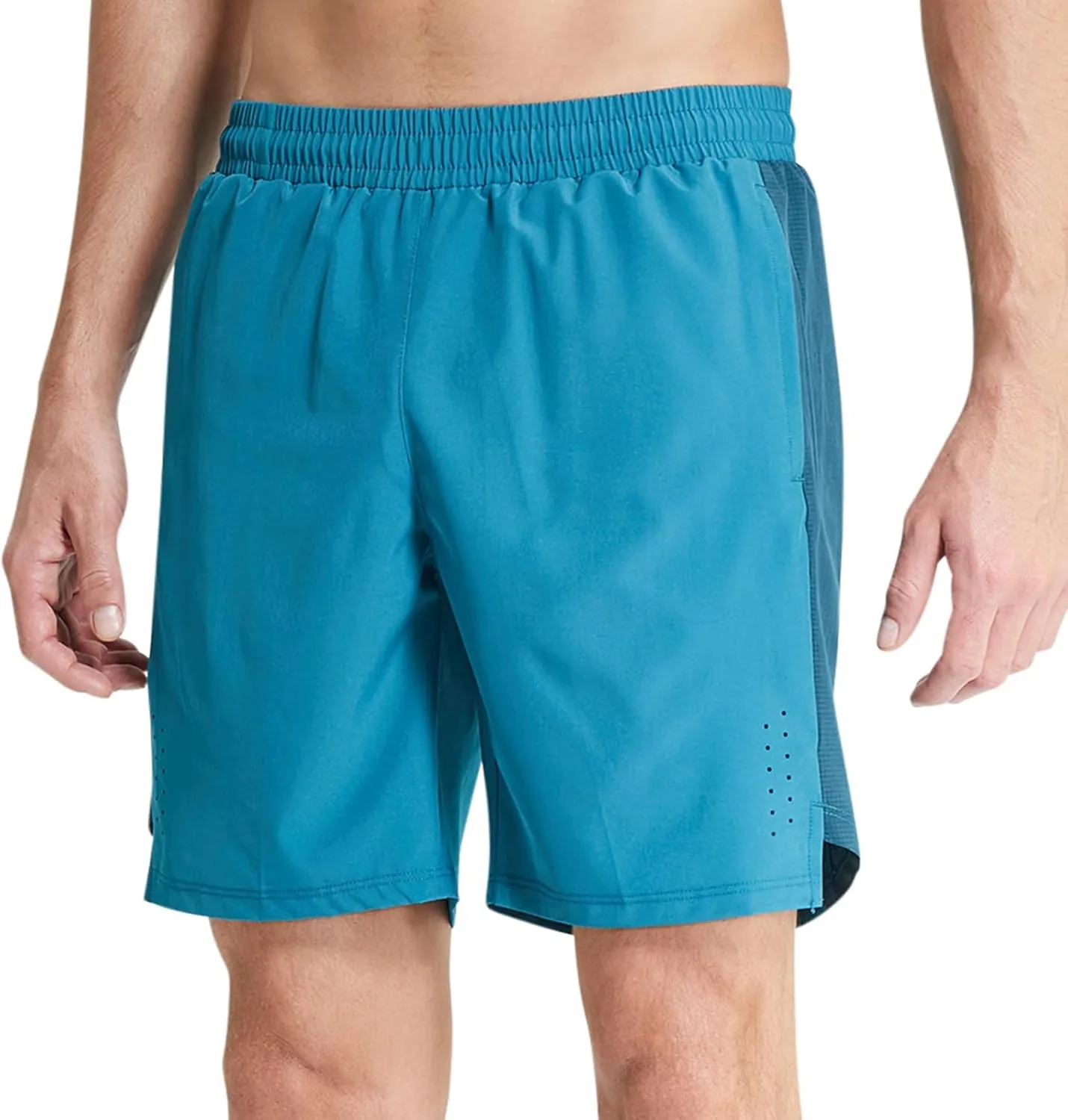 Men's Gym Workout Shorts Athletic Running 7" Quick Dry Shorts Lightweight Sports Bodybuilding Fitness Shorts with Zip Pockets