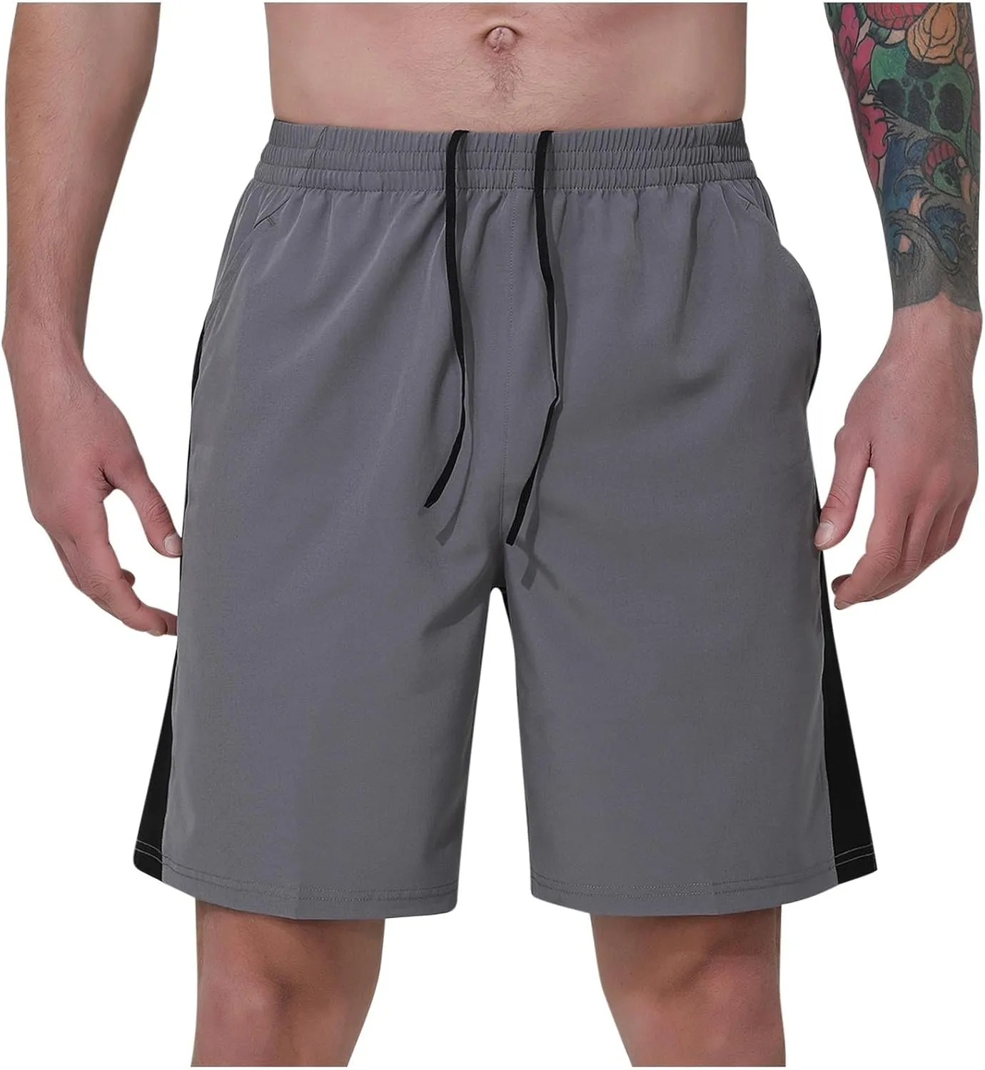 Men's Gym Workout Shorts Quick Dry Basketball Shorts with Pockets for Running Casual Activewear Lightweight Athletic Shorts